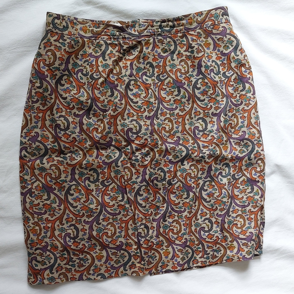 Floral Patterned Women's Skirt